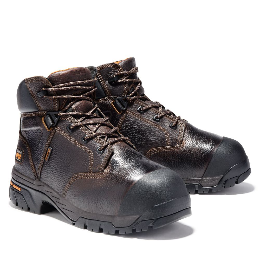 Bocanci De Muncă Timberland Barbati Maro - Pro® Helix 6\" Met Guard Comp Toe - Romania - MEHQCF028